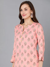 Polyester Printed Kurta Trousers Set-PKSKD1106